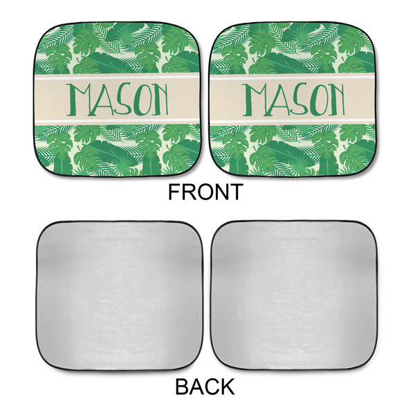 Tropical Leaves #2 Car Sun Shades - APPROVAL