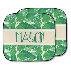 Tropical Leaves #2 Car Sun Shade - Two Piece (Personalized)
