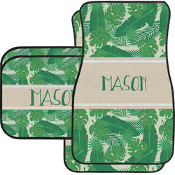 Tropical Leaves #2 Car Floor Mats (Personalized)