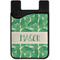 Tropical Leaves 2 Cell Phone Credit Card Holder