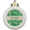 Tropical Leaves #2 Ceramic Ball Ornament (Personalized)