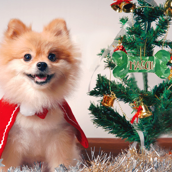 Tropical Leaves #2 Ceramic Flat Ornament - Bone (LIFESTYLE)