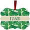 Tropical Leaves 2 Christmas Ornament (Front View)