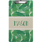 Tropical Leaves #2 Clipboard (Legal Size) w/ Name or Text