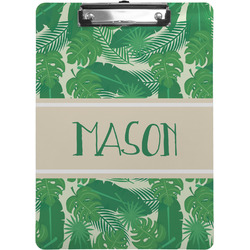 Tropical Leaves #2 Clipboard (Letter Size) w/ Name or Text