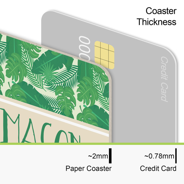 Tropical Leaves #2 Coaster Thickness