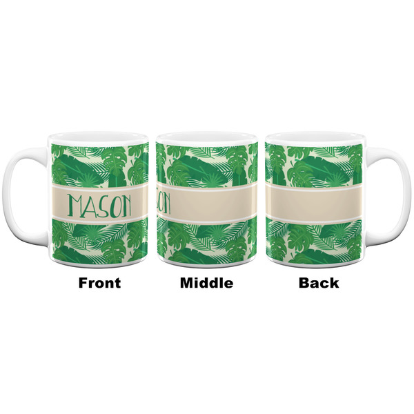 Tropical Leaves #2 Coffee Mug - 11 oz - White APPROVAL