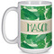 Tropical Leaves #2 Coffee Mug - 15 oz - White Full
