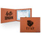 Tropical Leaves #2 Leatherette Certificate Holder (Personalized)