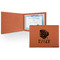 Tropical Leaves #2 Leatherette Certificate Holder - Front (Personalized)