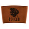 Tropical Leaves #2 Leatherette Cup Sleeve (Personalized)