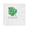 Tropical Leaves #2 Coined Cocktail Napkins (Personalized)