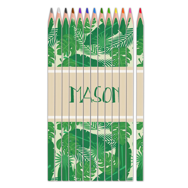 Custom Tropical Leaves #2 Colored Pencils (Personalized)