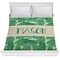 Tropical Leaves #2 Comforter - Full / Queen w/ Name or Text