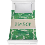 Tropical Leaves #2 Comforter - Twin XL w/ Name or Text