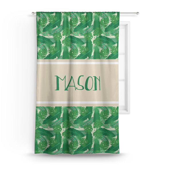 Custom Tropical Leaves #2 Curtain (Personalized)