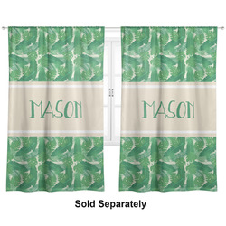 Tropical Leaves #2 Curtain Panel - Custom Size (Personalized)