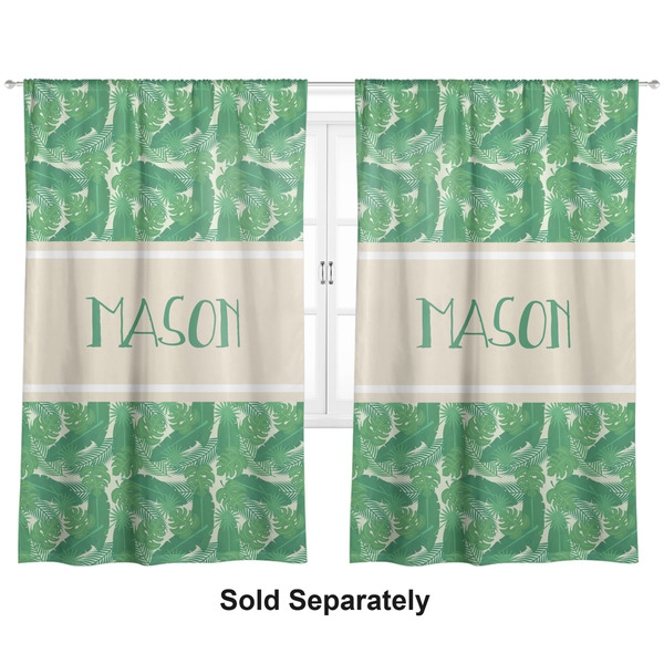 Custom Tropical Leaves #2 Curtain Panel - Custom Size (Personalized)