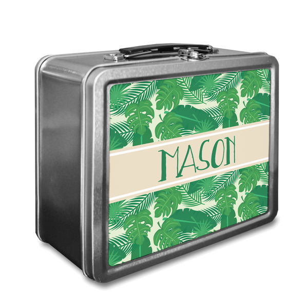 Custom Tropical Leaves #2 Lunch Box w/ Name or Text