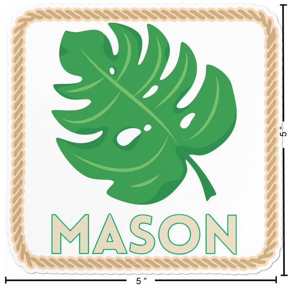 Tropical Leaves #2 Custom Shape Iron On Patches - L - APPROVAL