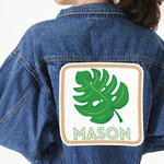 Tropical Leaves #2 Twill Iron On Patch - Custom Shape - 3XL (Personalized)