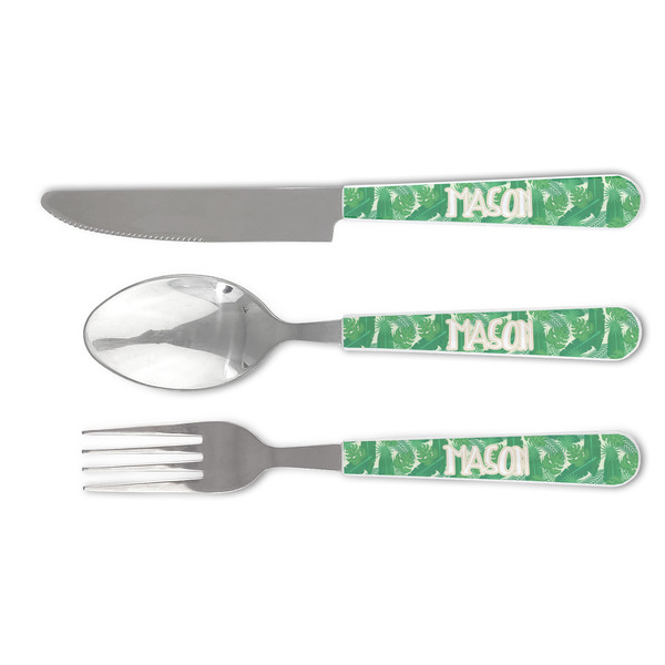 Custom Tropical Leaves #2 Cutlery Set (Personalized)