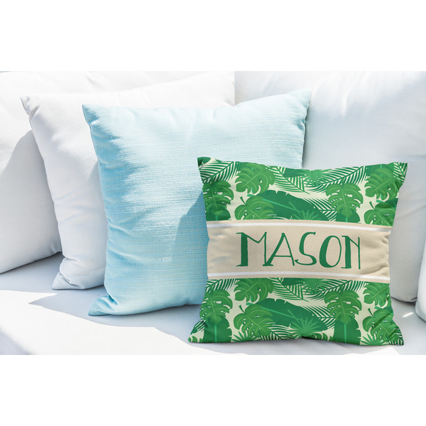 Tropical Leaves #2 Decorative Pillow Case - LIFESTYLE 2