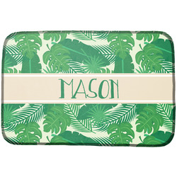 Tropical Leaves #2 Dish Drying Mat w/ Name or Text