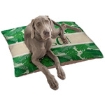 Tropical Leaves #2 Dog Bed - Large w/ Name or Text