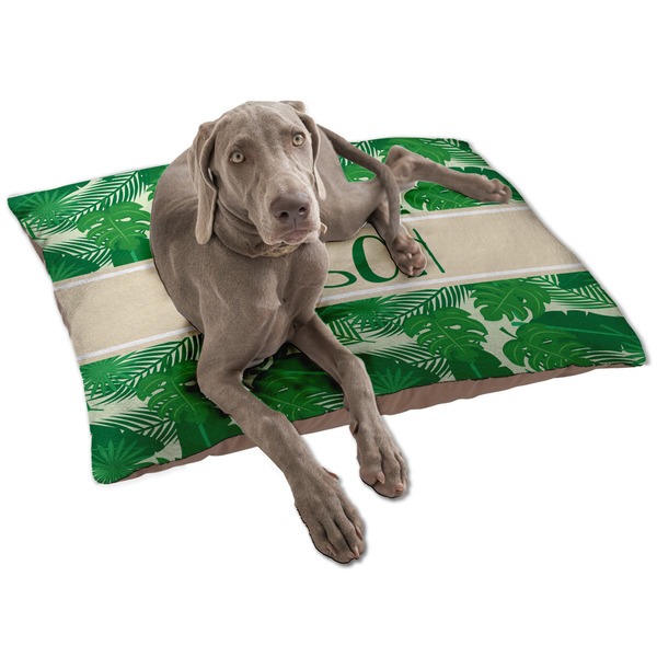 Tropical Leaves #2 Dog Bed - Large LIFESTYLE