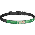 Tropical Leaves #2 Dog Collar - Large (Personalized)