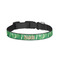 Tropical Leaves 2 Dog Collar - Small - Front