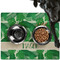 Tropical Leaves #2 Dog Food Mat - Large LIFESTYLE