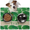 Tropical Leaves #2 Dog Food Mat - Medium LIFESTYLE