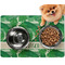 Tropical Leaves #2 Dog Food Mat - Small LIFESTYLE
