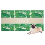 Tropical Leaves #2 Dog Towel w/ Name or Text