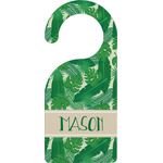 Tropical Leaves #2 Door Hanger w/ Name or Text