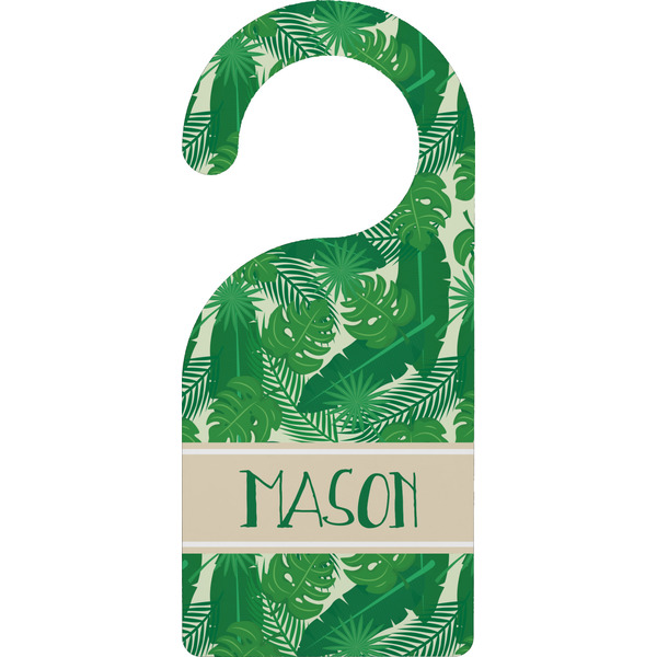 Custom Tropical Leaves #2 Door Hanger w/ Name or Text