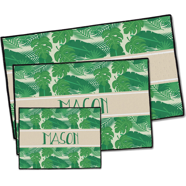 Tropical Leaves #2 Door Mats - PARENT MAIN