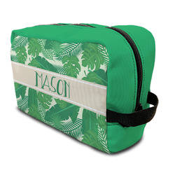 Tropical Leaves #2 Toiletry Bag / Dopp Kit (Personalized)