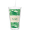 Tropical Leaves 2 Double Wall Tumbler with Straw (Personalized)