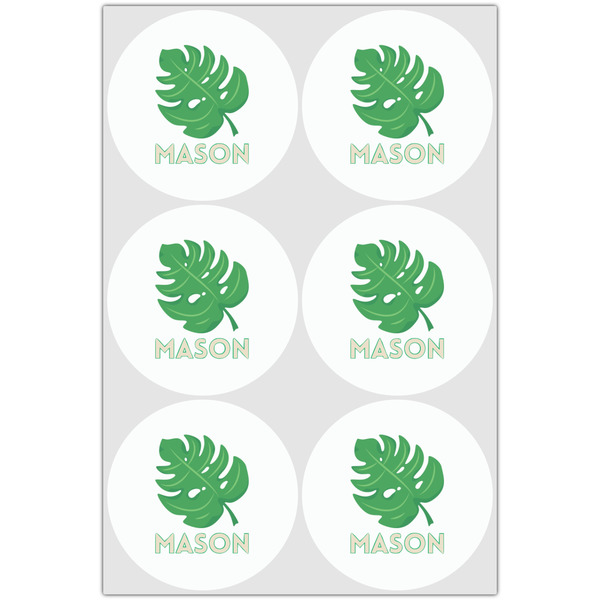 Tropical Leaves #2 Drink Topper - Large - Set of 6