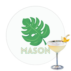 Tropical Leaves #2 Printed Drink Topper (Personalized)