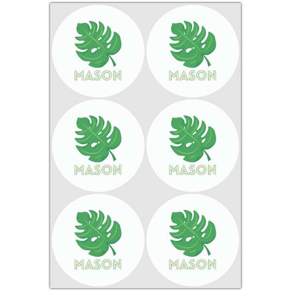 Tropical Leaves #2 Drink Topper - XLarge - Set of 6