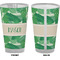 Tropical Leaves #2 Pint Glass - Full Color - Front & Back Views