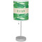 Tropical Leaves #2 Lamp with Drum Shade (Personalized)