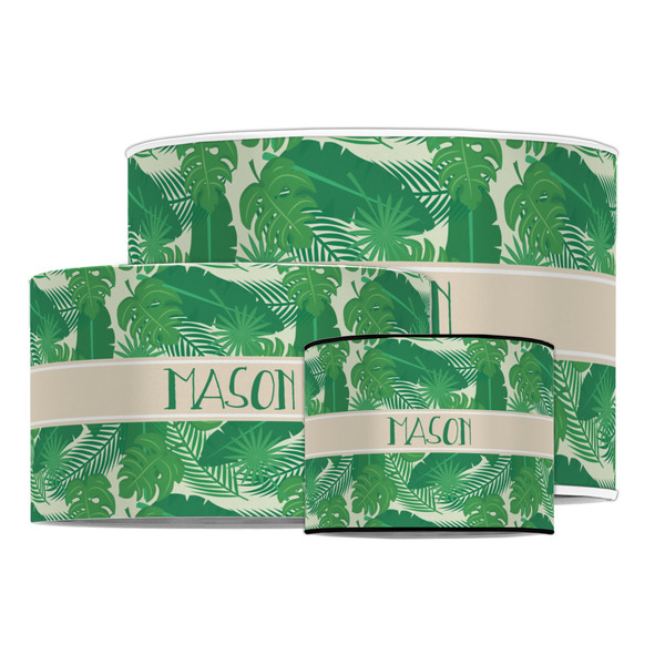 Tropical Leaves #2 Drum Lampshades - MAIN