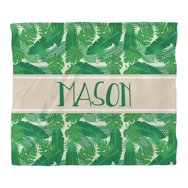 Tropical Leaves #2 Duvet Cover - King - Front