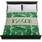 Tropical Leaves #2 Duvet Cover - Queen - On Bed - No Prop