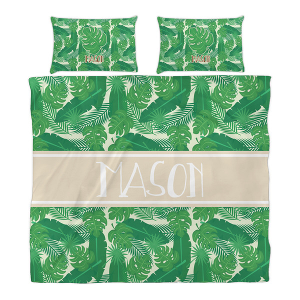 Tropical Leaves #2 Duvet Cover Set - King - Alt Approval